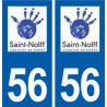 56 Saint-Nolff logo autocollant plaque stickers ville