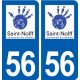 56 Saint-Nolff logo autocollant plaque stickers ville