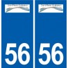 56 Saint-Pierre-Quiberon logo autocollant plaque stickers ville
