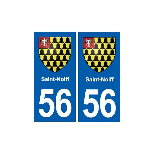 56 Saint-Nolff blason autocollant plaque stickers ville
