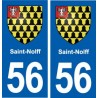 56 Saint-Nolff blason autocollant plaque stickers ville