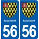 56 Saint-Nolff blason autocollant plaque stickers ville