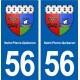 56 Saint-Pierre-Quiberon blason autocollant plaque stickers ville