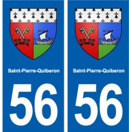 56 Saint-Pierre-Quiberon blason autocollant plaque stickers ville