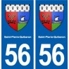 56 Saint-Pierre-Quiberon blason autocollant plaque stickers ville