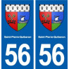 56 Saint-Pierre-Quiberon blason autocollant plaque stickers ville