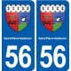 56 Saint-Pierre-Quiberon blason autocollant plaque stickers ville