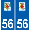 56 Sulniac logo autocollant plaque stickers ville