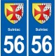 56 Sulniac blason autocollant plaque stickers ville
