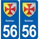 56 Sulniac blason autocollant plaque stickers ville