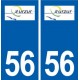 56 Surzur logo autocollant plaque stickers ville
