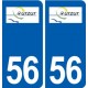 56 Surzur logo autocollant plaque stickers ville