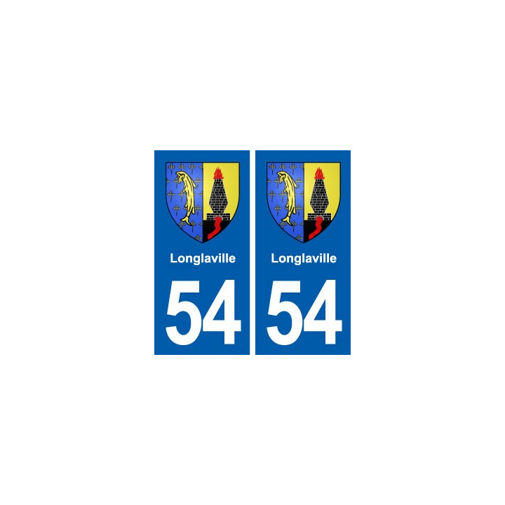 54 Longlaville blason autocollant plaque stickers ville