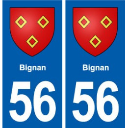 56 Surzur blason autocollant plaque stickers ville