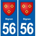 56 Surzur blason autocollant plaque stickers ville