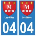 04 Les-Mées ville autocollant plaque