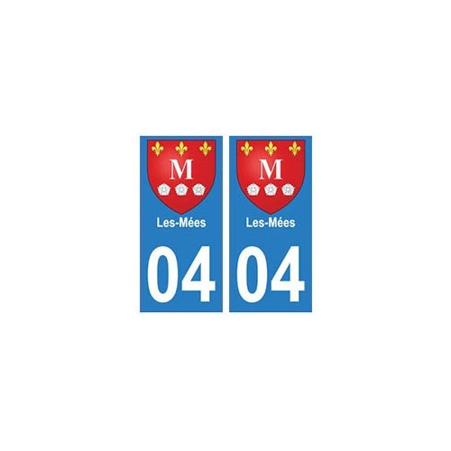 04 Les-Mées ville autocollant plaque