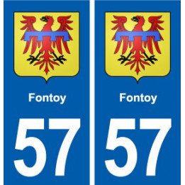 57 Fontoy blason autocollant plaque immatriculation stickers ville