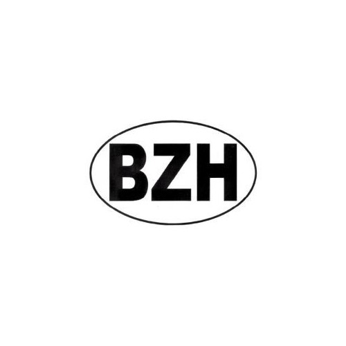 Autocollant BZH ovale Breton Breizh Bretagne sticker logo1