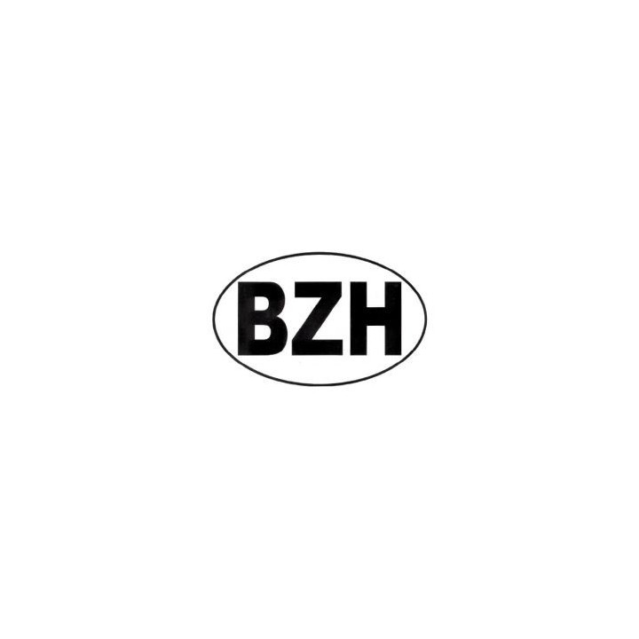 Autocollant BZH ovale Breton Breizh Bretagne sticker logo1