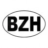 Autocollant BZH ovale Breton Breizh Bretagne sticker logo1