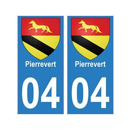 04 Pierrevert ville autocollant plaque