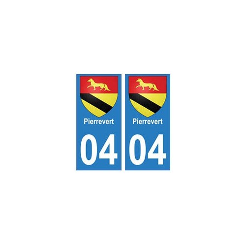 04 Pierrevert ville autocollant plaque