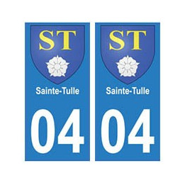 04 Sainte-Tulle ville autocollant plaque