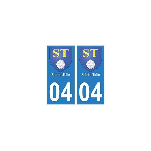 04 Sainte-Tulle ville autocollant plaque