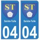 04 Sainte-Tulle ville autocollant plaque