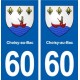 60 Choisy-au-Bac blason autocollant plaque stickers ville