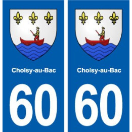 60 Choisy-au-Bac blason autocollant plaque stickers ville