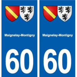 60 Maignelay-Montigny blason autocollant plaque stickers ville