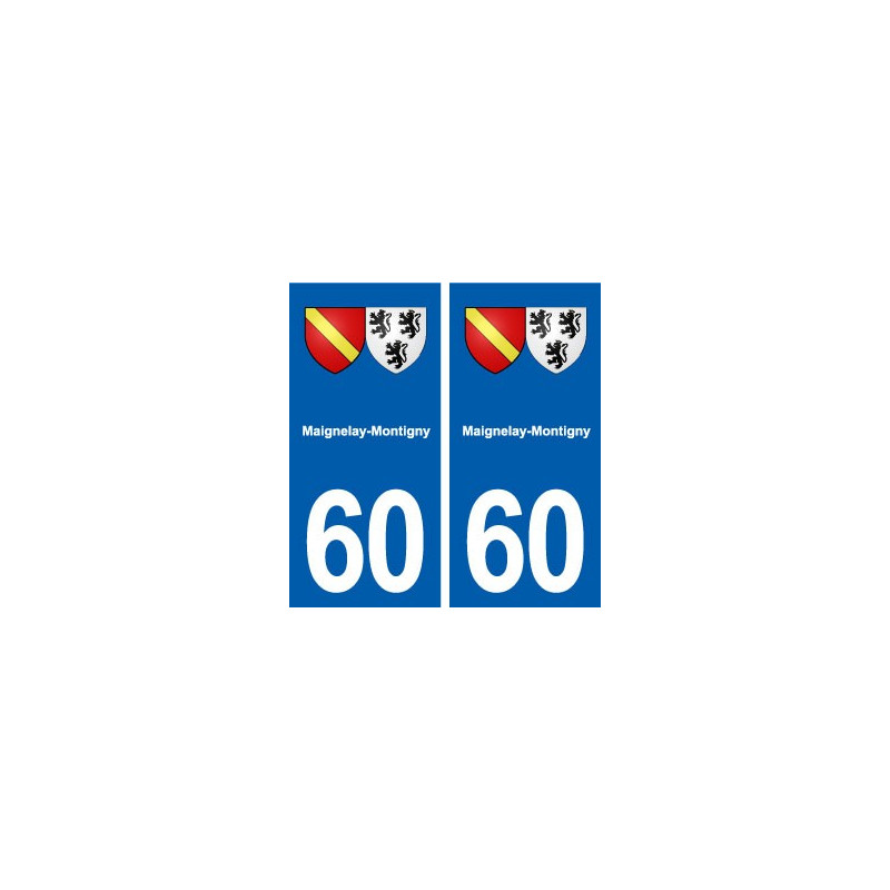 60 Maignelay-Montigny blason autocollant plaque stickers ville