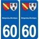 60 Maignelay-Montigny blason autocollant plaque stickers ville