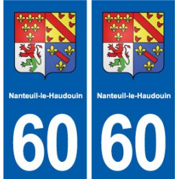 60 Nanteuil-le-Haudouin blason autocollant plaque stickers ville