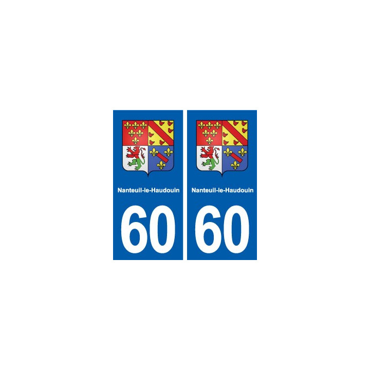 60 Nanteuil-le-Haudouin blason autocollant plaque stickers ville