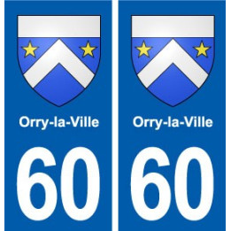 60 Orry-la-Ville blason autocollant plaque stickers ville