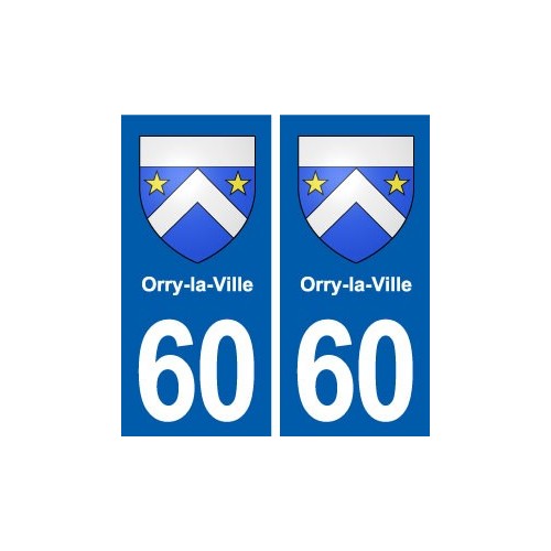 60 Orry-la-Ville blason autocollant plaque stickers ville