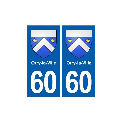 60 Orry-la-Ville blason autocollant plaque stickers ville