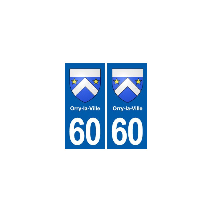 60 Orry-la-Ville blason autocollant plaque stickers ville