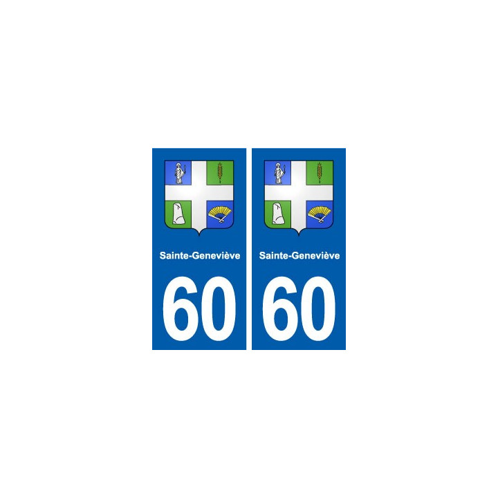 60 Sainte-Geneviève blason autocollant plaque stickers ville