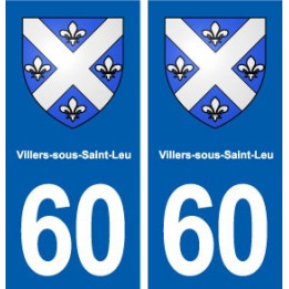 60 Villers-sous-Saint-Leu blason autocollant plaque stickers ville