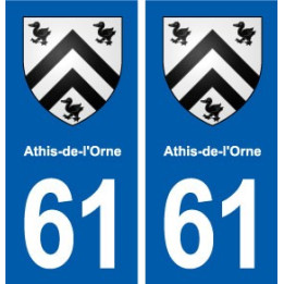 61 Athis-de-l'Orne blason autocollant plaque stickers ville