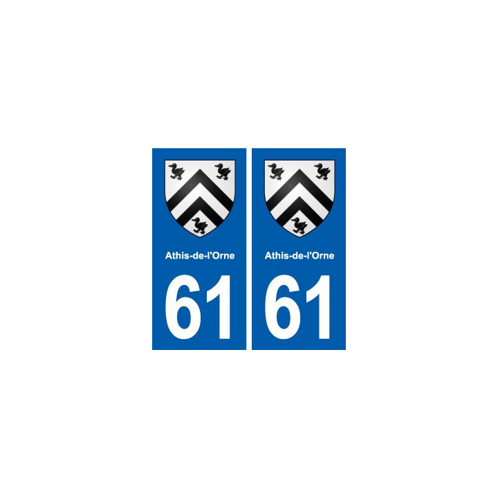 61 Athis-de-l'Orne blason autocollant plaque stickers ville
