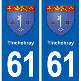 61 Tinchebray blason autocollant plaque stickers ville
