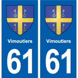 61 Vimoutiers blason autocollant plaque stickers ville