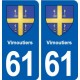 61 Vimoutiers blason autocollant plaque stickers ville