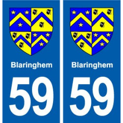 59 Blaringhem blason autocollant plaque stickers ville