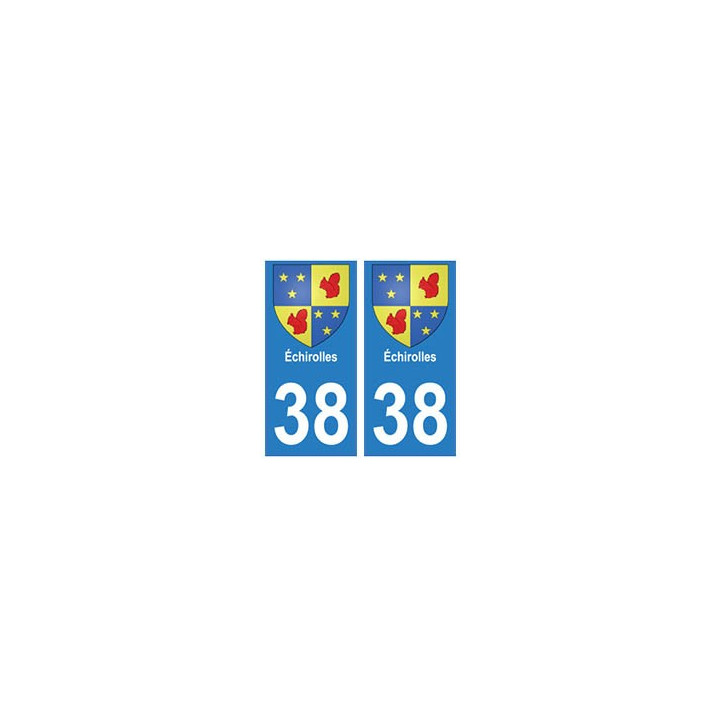 38 Echirolles blason autocollant plaque ville